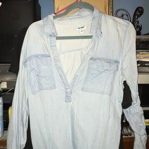 Old navy long sleeve jean shirt